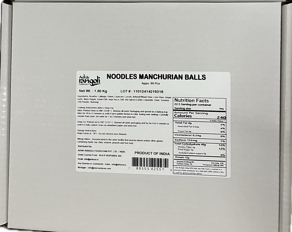 R55 VPK Noodles Manchurian Balls