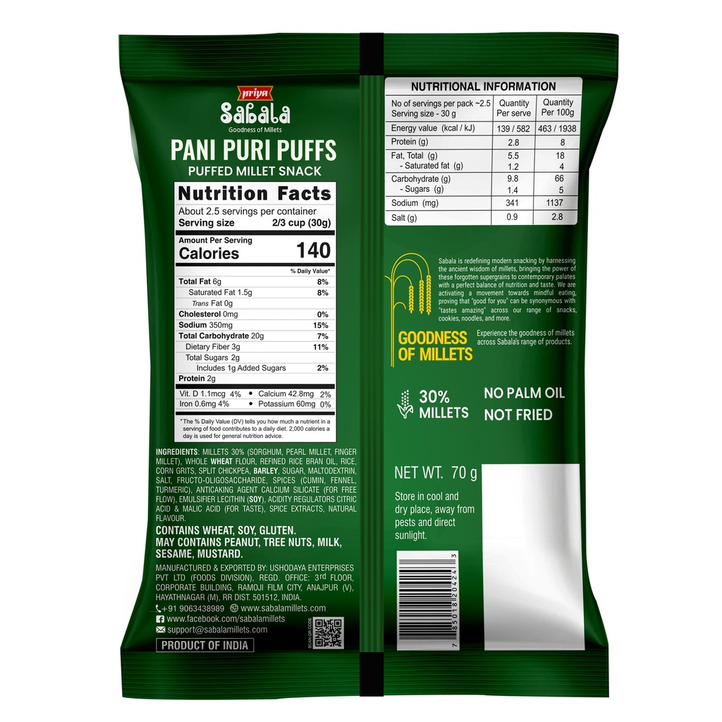 Pani Puri Puffs 