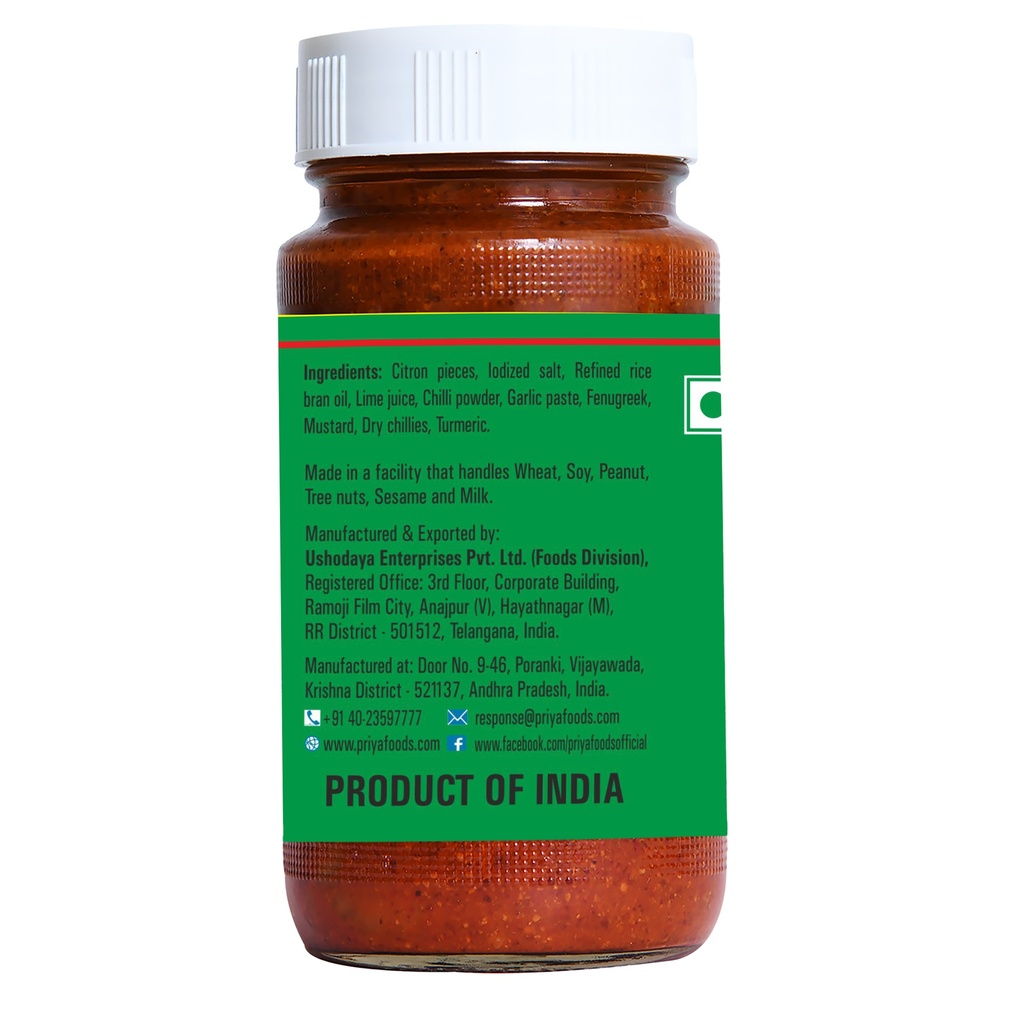 Citron Pickle W/ Garlic