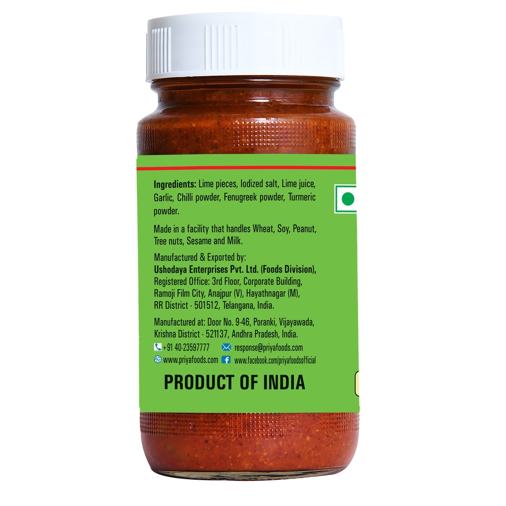 Lime Pickle W/ Garlic Hot