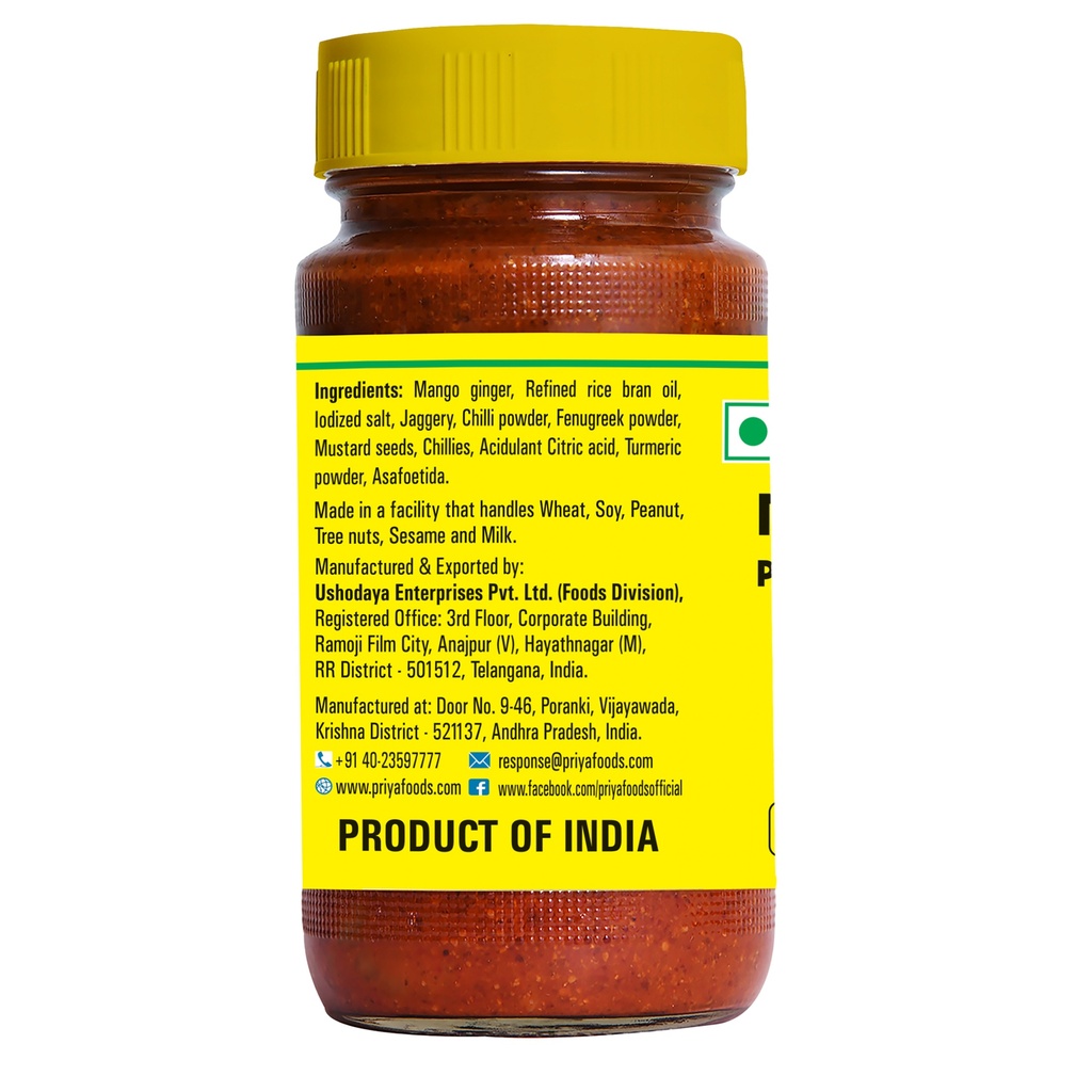 Mango Ginger Pickle W/O Garlic