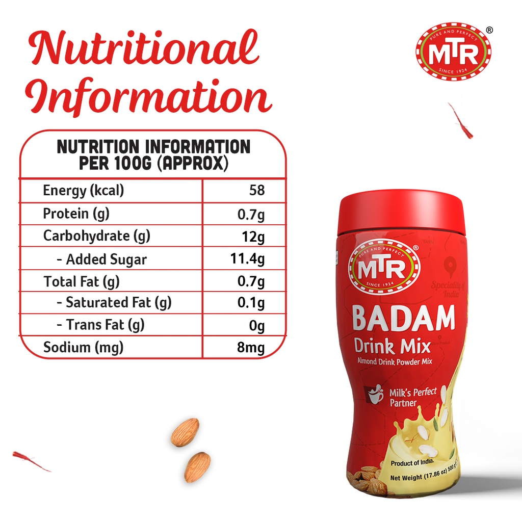 Badam Drink Instant Mix (Jar)