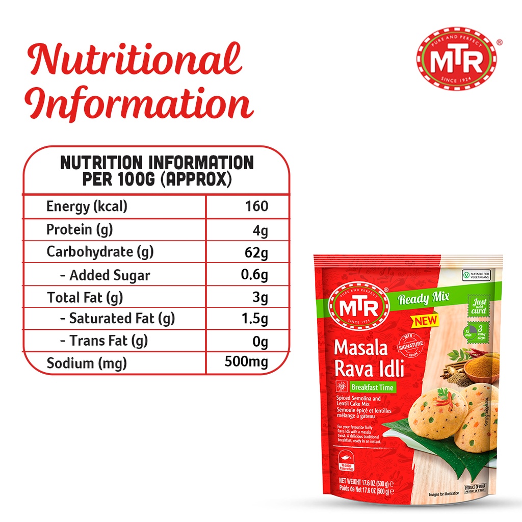 Inst. Masala Rava Idli Mix