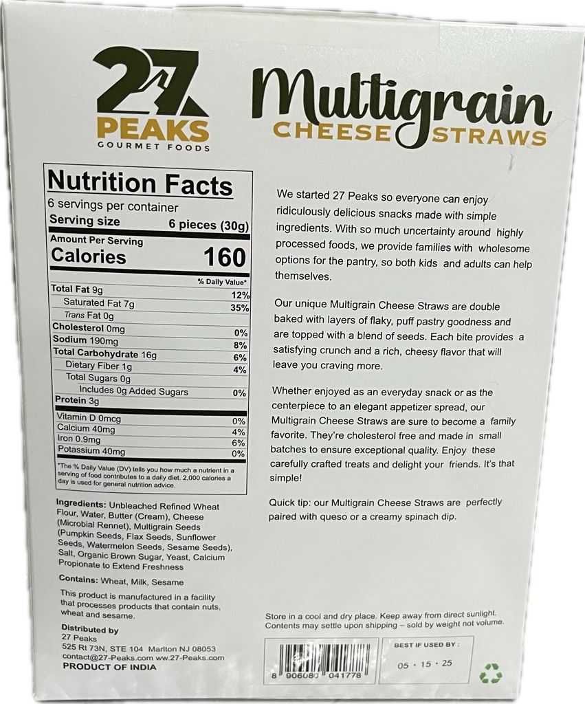 Multigrain Cheese Straws