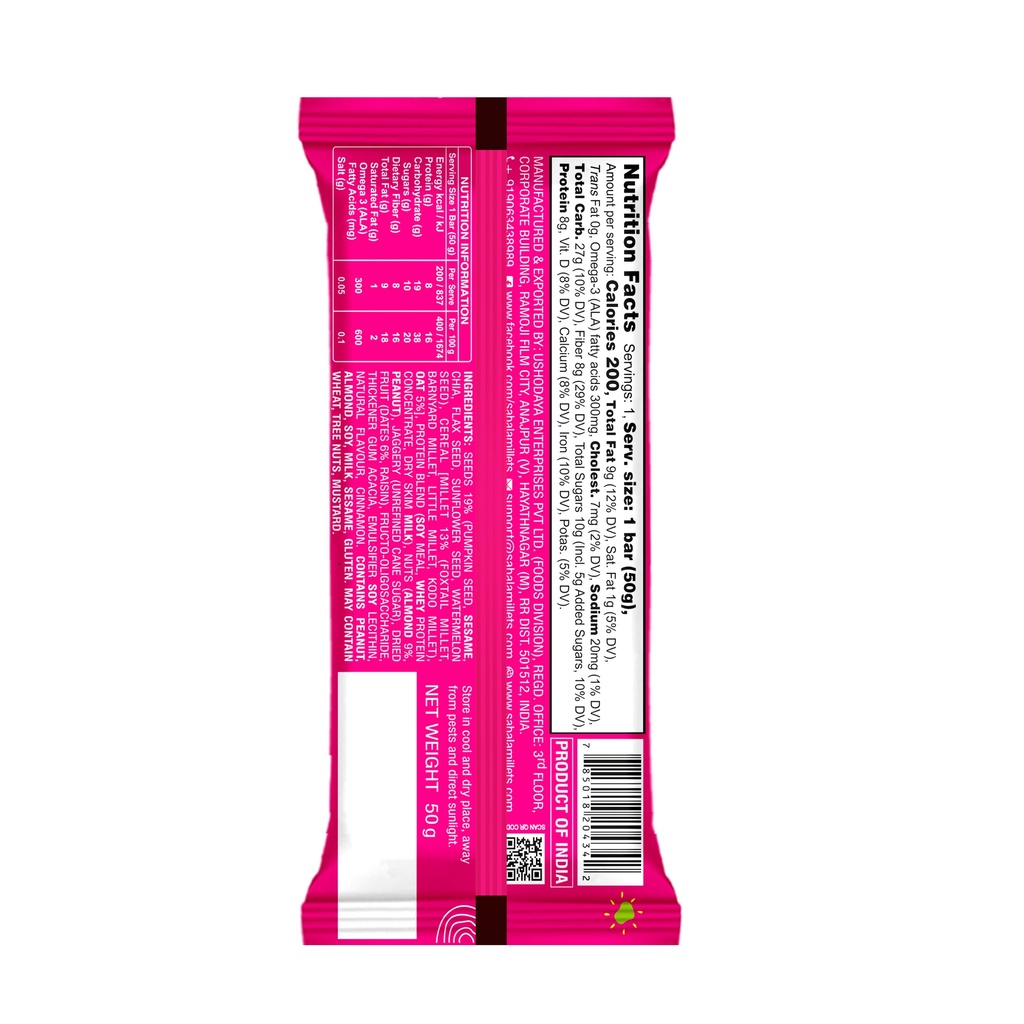 Millet and Oats (Protein Meal Bar)
