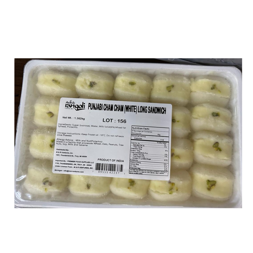 S37 VPK Punjabi Cham Cham (White) Long Sandwich