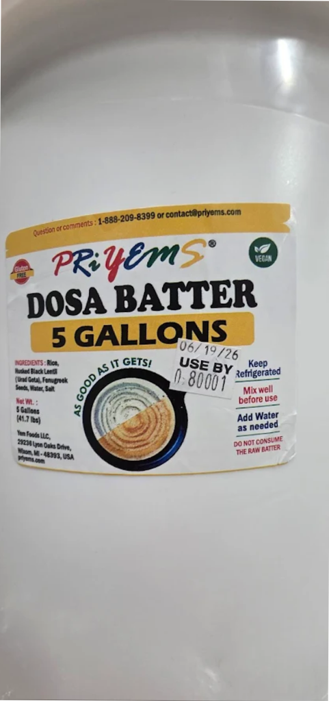 Dosa Batter (Restaurant)