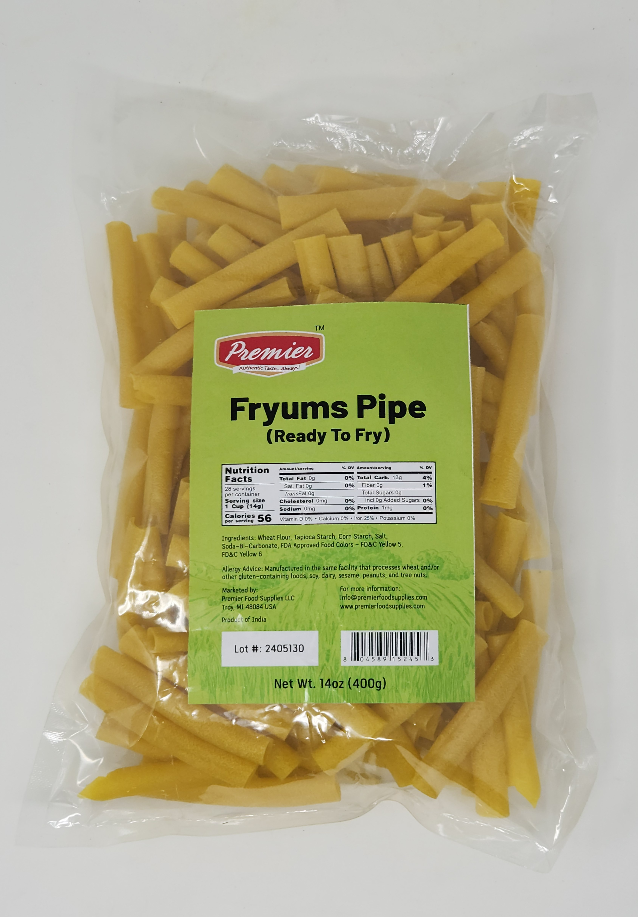 Fryums Pipe Half Inch Yellow