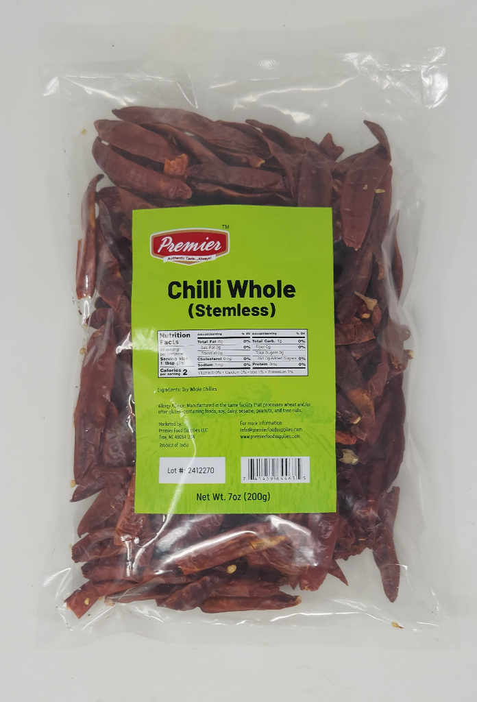Red Chilli Whole (Stemless)