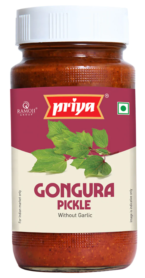 Roselle Leaves (Gongura) Pickle W/O Garlic