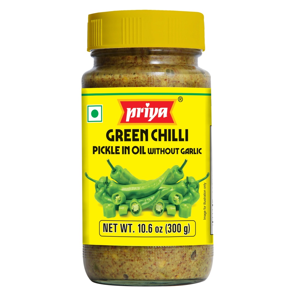 Green Chilli (Sliced) Pickle W/O Garlic