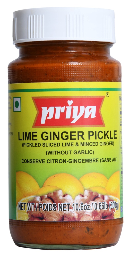 Lime Ginger Pickle W/O Garlic