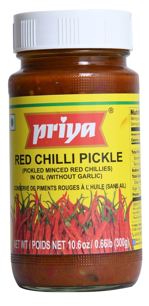 Red Chilli Pickle W/O Garlic