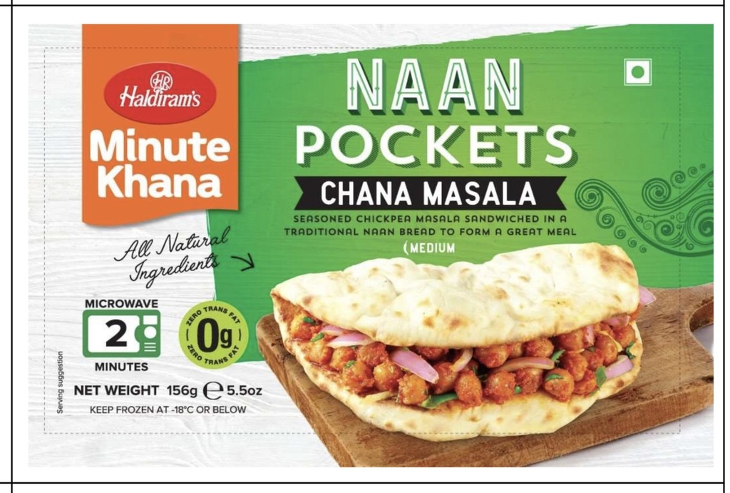 Naan Pocket Chana Masala [Naanwich]