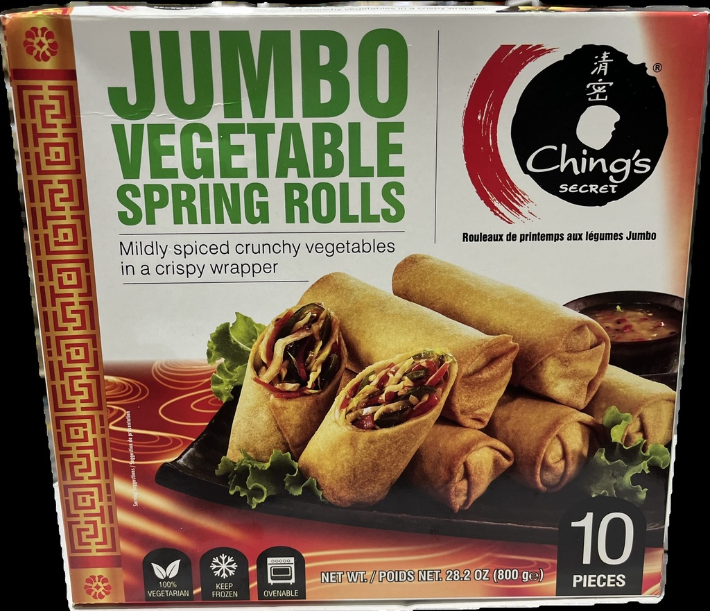 Jumbo Vegetable Spring Rolls