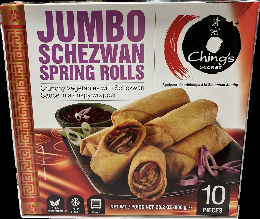 Jumbo Schezwan Spring Rolls