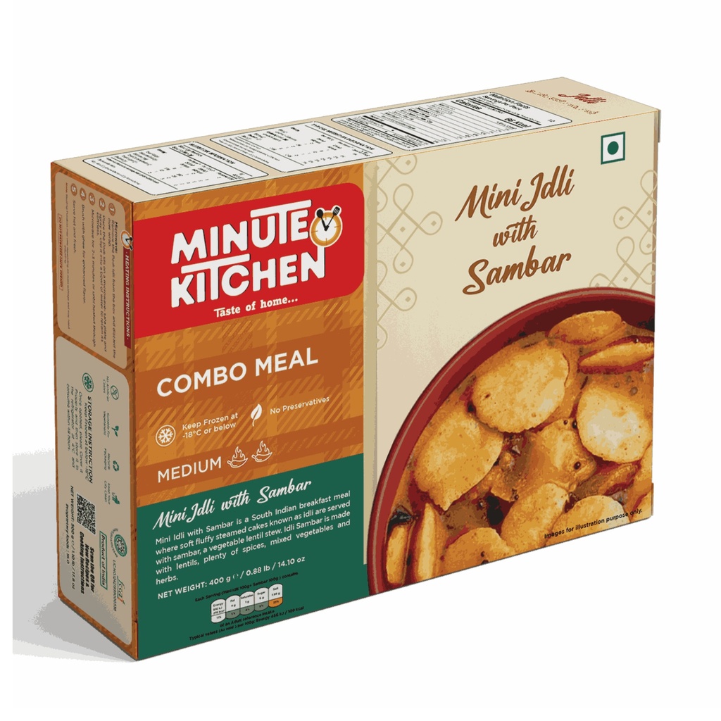 Mini Idli with Sambar (Combo Pack)