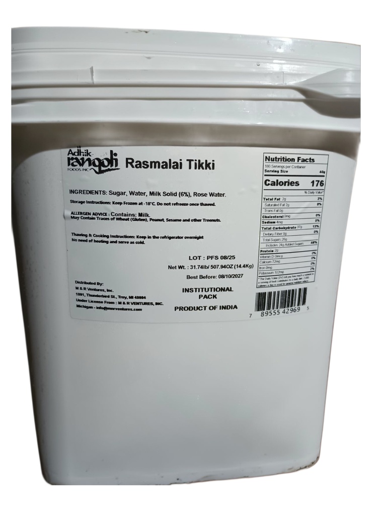 S127 (Bucket) Rasmalai Tikki