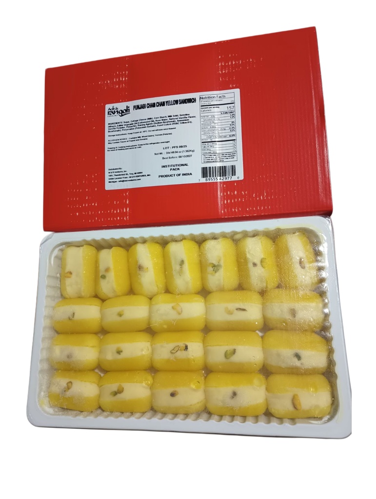S128 VPK Punjabi Cham Cham Yellow Sandwich