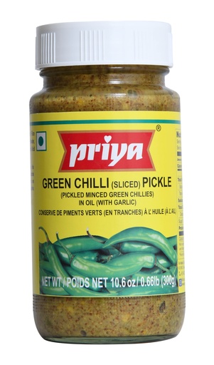[DPRY:PKL:67506G6W] Green Chilli (Sliced) Pickle W/ Garlic