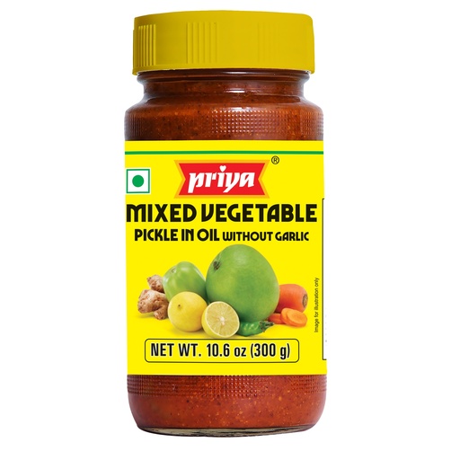 [DPRY:PKL:67508M5X] - Mixed Veg. Pickle W/O Garlic Hot - [300g]
