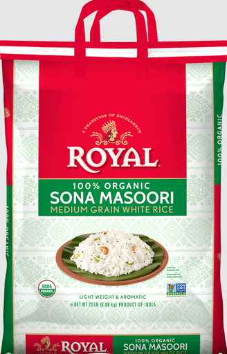 [DRYL:RIC:73505S2] - Organic Sona Masoori Rice - [20lb]