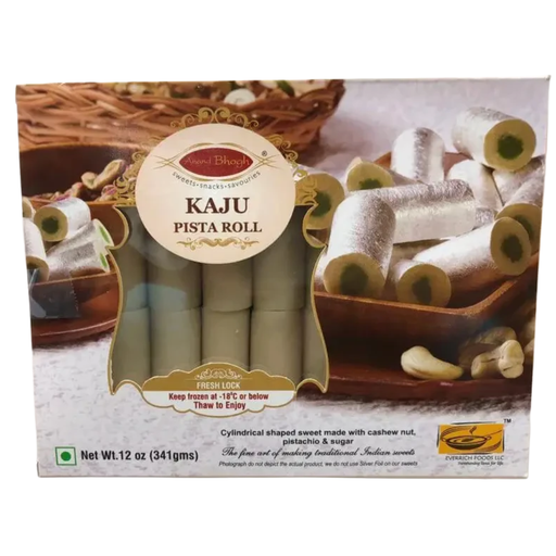 [FADB:SWT:10301K8] - 6 Kaju Pista Rolls - [341g]
