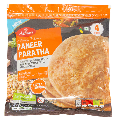 [FHLD:BRD:40012P1] - Paneer Paratha - [400g (4pcsx100g/pc)]