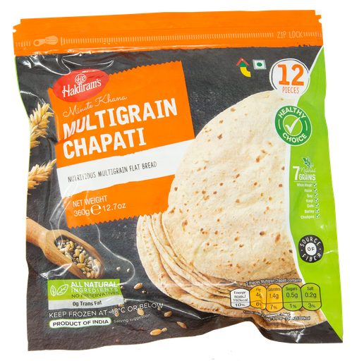 [FHLD:BRD:40014C2] - Multigrain Chappati - [360g (12pcsx30g/pc)]