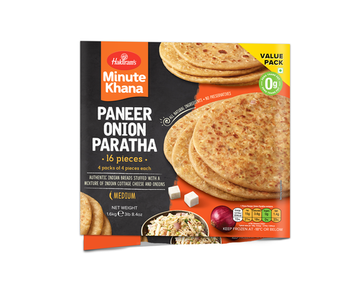 [FHLD:BRD:40030P2] - VPK Paneer Onion Paratha - [1.6kg (16pcsx100g/pc)]