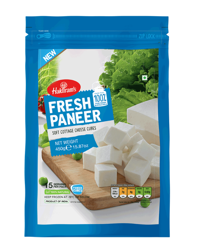 [FHLD:PNR:40062P2] - Paneer Cubes - [450g]