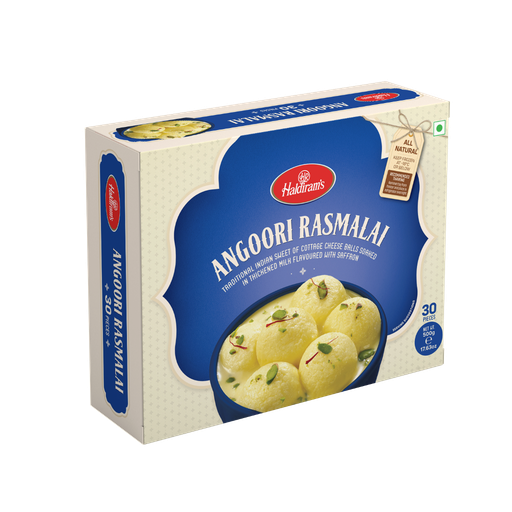 [FHLD:SWT:40050R2] - Angoori Rasmalai - [500g (30pcsx17g/pc)]
