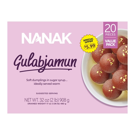 [FNNK:SWT:62511G4+] Gulab Jamun (20 Pcs) (Pre Priced $5.99)