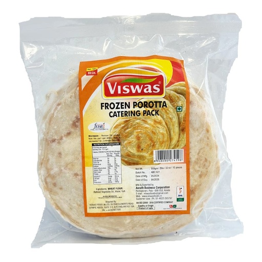 [FVWS:BRD:87501P1] - Catering Malabar Porotta - [908g (12pcsx75g/pc)]