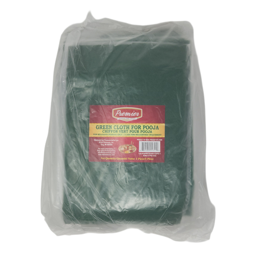 [DPRM:PJA:70008C9] - Green Cloth for Pooja - [0 (20pcsx1/pc)]