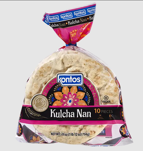 [CKNT:BRD:49601K1] - Naan Kulcha - [794g (10pcsx79g/pc)]
