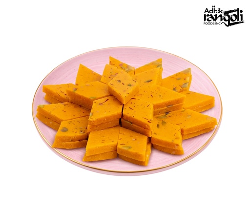 [FARF:SWT:11224K4] - R57 Kesar Kaju Katli - [1kg]