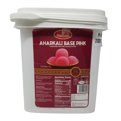 [FHLD:SWT:40053A1] (Bucket) Anarkali (Pink Round Rusgulla Balls)