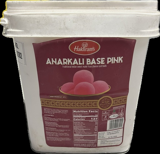 [FHLD:SWT:40053A1] (Bucket) Anarkali (Pink Round Rusgulla Balls)