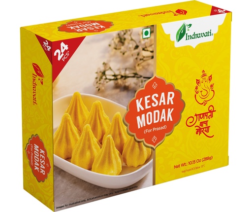[FIND:SWT:42322M5] - Kesar Modak - Small - [288g (24pcsx12g/pc)]