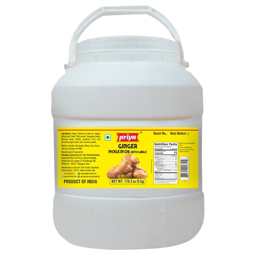 [DPRY:PKL:67510G1] - Ginger Pickle W/ Garlic - [5kg]