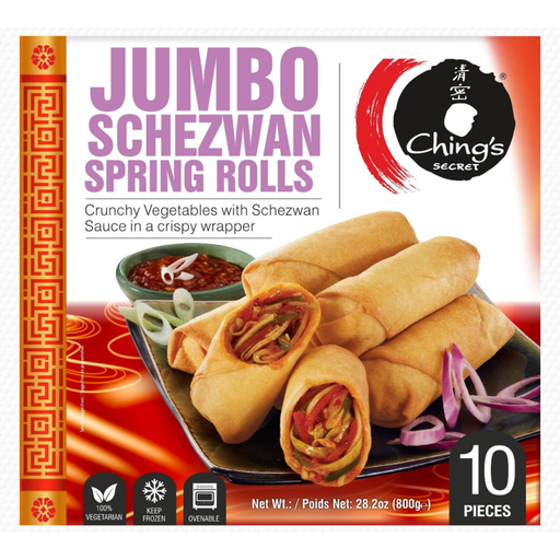 [FCHG:SNK:18201R3] Jumbo Schezwan Spring Rolls