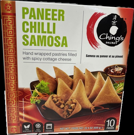 [FCHG:SNK:18201S1] - Paneer Chilli Samosa - [650g (10pcsx65g/pc)]