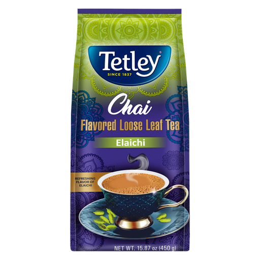 [DTTL:TEA:81601T4] - Tetley Elaichi Tea (Chai Premium Flavored Loose Leaf Tea) - [450g]