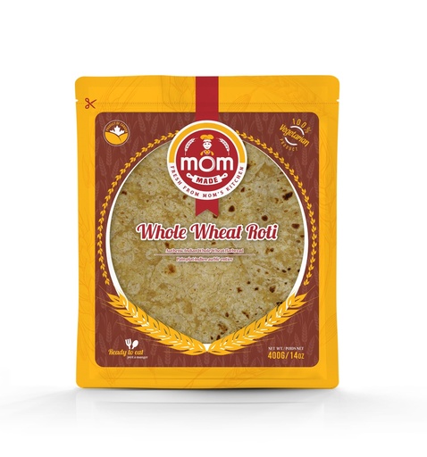 [CMOM:BRD:57902R2] - Whole Wheat Roti - [400g (4pcsx100g/pc)]
