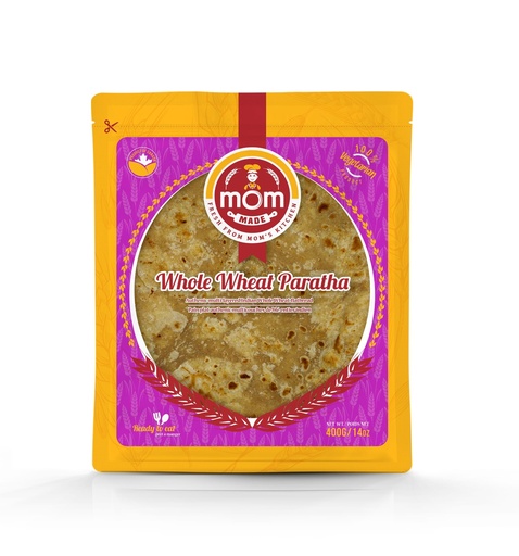 [CMOM:BRD:57901W1] - Whole Wheat Paratha - [400g (4pcsx100g/pc)]
