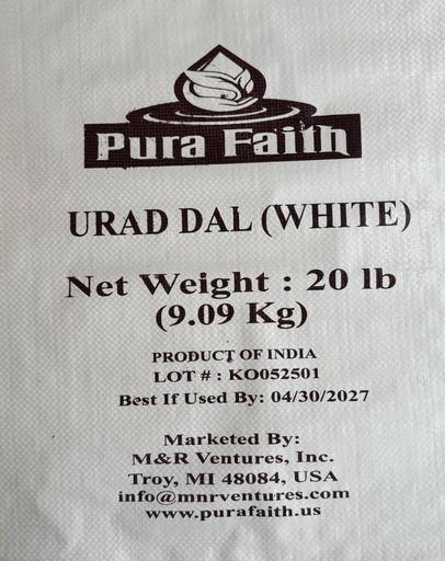 [DPFT:PLS:70116U1] - Urad Dal - [20lb]