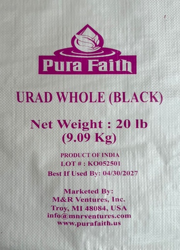 [DPFT:PLS:70116U3] - Urad Black Whole - [20lb]