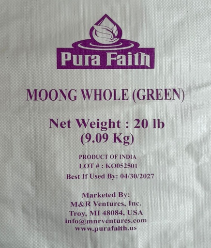 [DPFT:PLS:70116M3] - Moong Whole - [20lb]