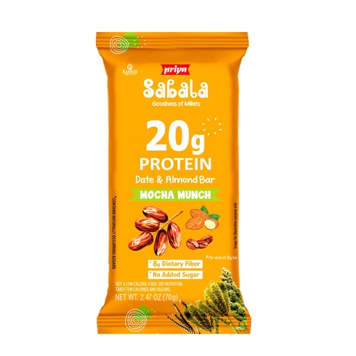 [DPRY:CHO:67606M1] Mocha Munch (Date & Almond Bar)